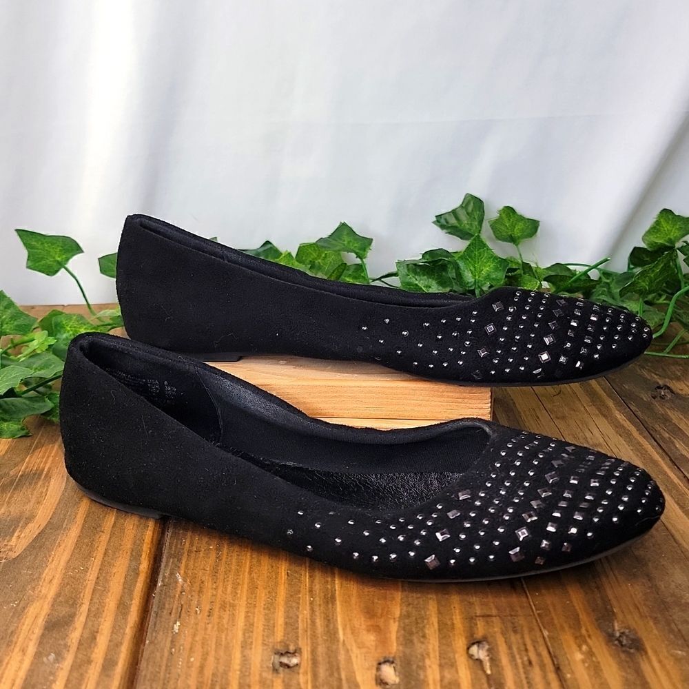American Eagle. Black Slip On. Black with Studs. Size 6.